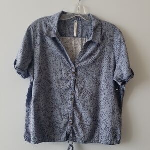 Women's Kuhl Liliana Short Sleeve Top Blue Cove